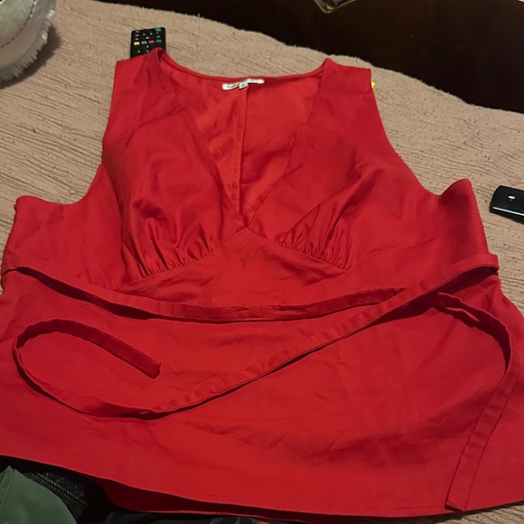 Reformqtion Red Sleeveless Top size 10 - Picture 2 of 6